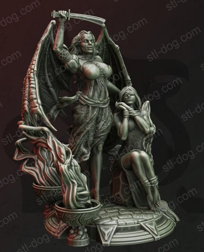 吸血鬼 (Vampire Seductress) – Erys 3D打印图纸